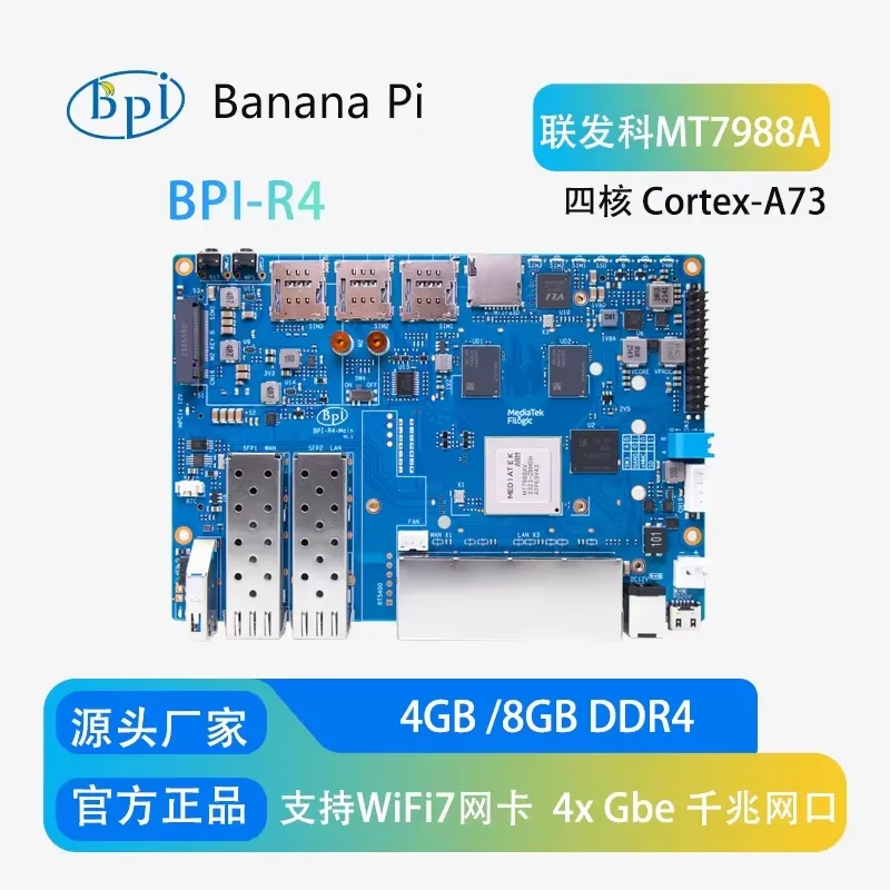 Banana Pi BPI-R4 WiFi 7 Router - Bananapi Bpi R4 Wifi 7 recension och pris