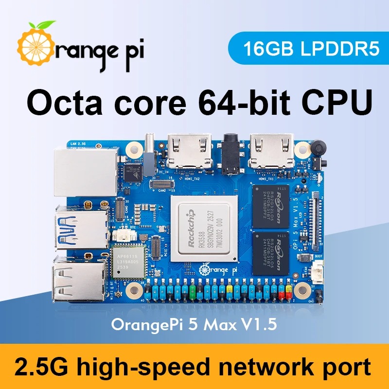 RoRuSOrange Pi 5 Max 16GB V1.5 - Rk3588 Mini Pc Board recension och pris