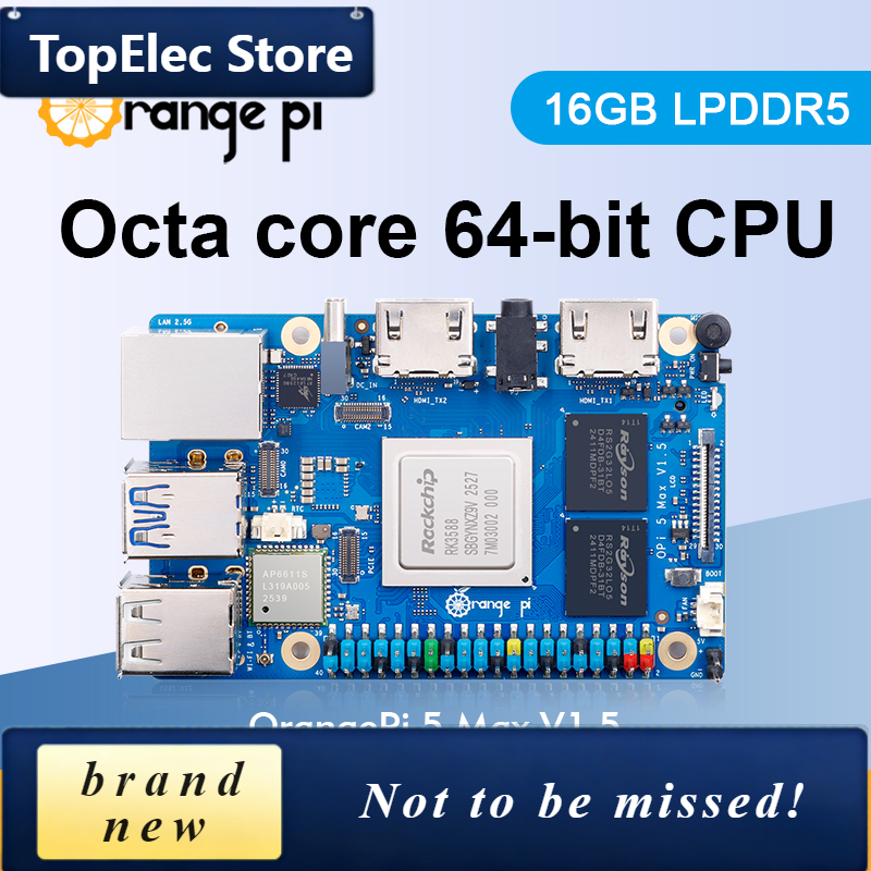 TopElec Orange Pi 5 Max 16GB V - Rk3588 Mini Pc Board recension och pris